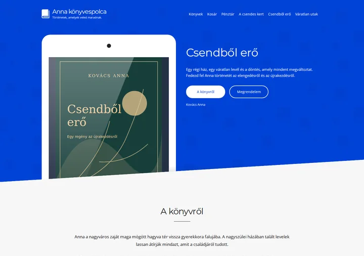 Bookseller – Az eredeti sablon alapján helyreállított DG Könyvshop, mintakönyvekkel
