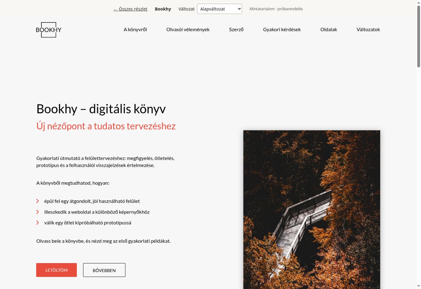 Bookhy – A teljes eredeti dizájn képernyőképe
