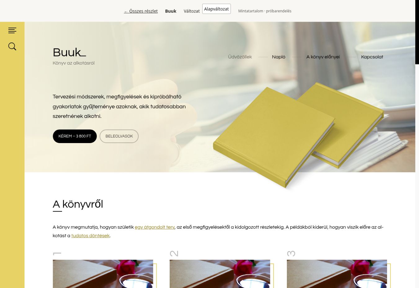 Buuk – A teljes eredeti dizájn képernyőképe